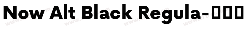 Now Alt Black Regula字体转换